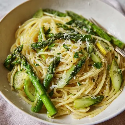 Grüner Spargel Pasta: Schnelles Blitzrezept