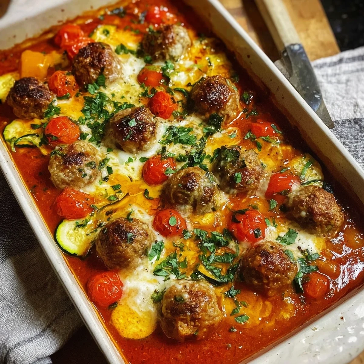 Hackbällchen Toskana vom Blech: Einfach & Lecker