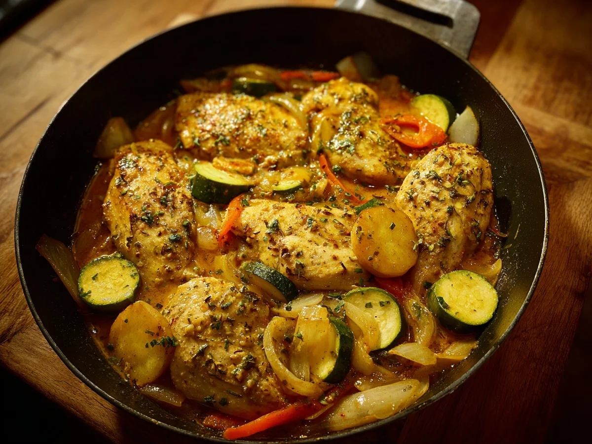 Hähnchen Curry Low Carb: Schnell & Gesund genießen - Beitragsbild