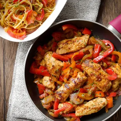 Hähnchen-Paprika-Pfanne: Fix in 20 Min. zubereitet