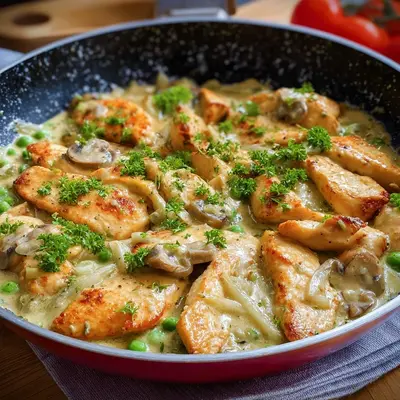 Hähnchenpfanne mit Senfsauce: Schnell & Familienfreundlich