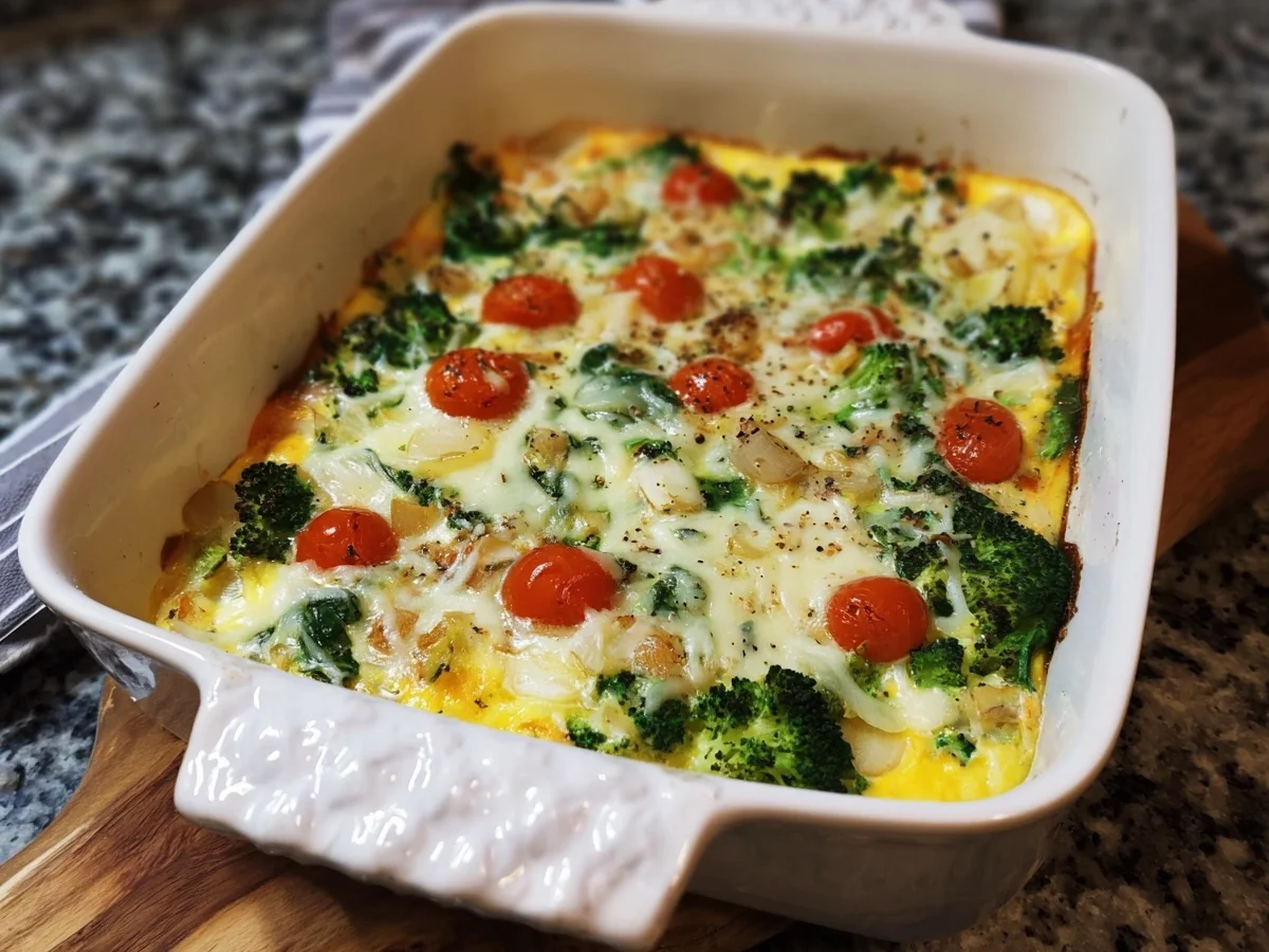 Hüttenkäse-Auflauf: Proteinreich & Low Carb Rezept - Beitragsbild