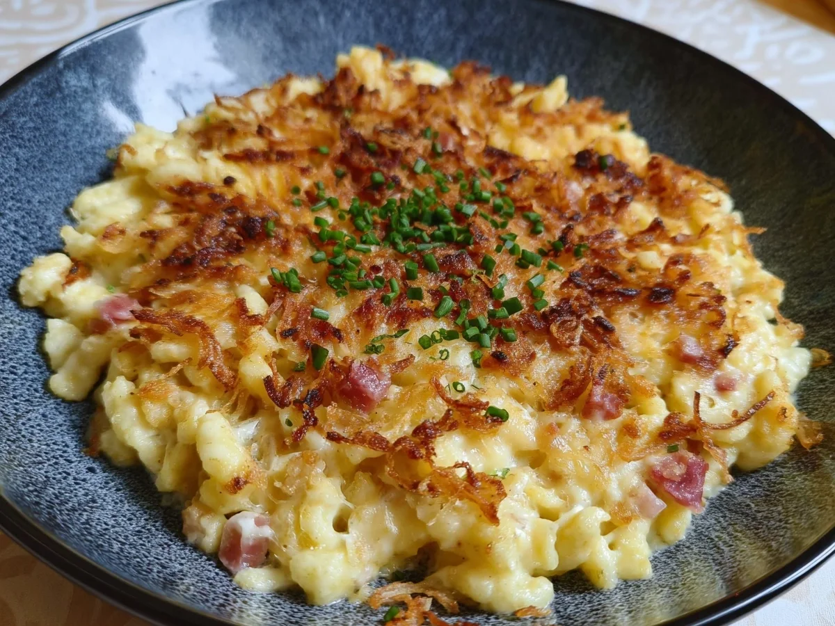 Kalorienarme Käsespätzle: Einfach & schnell abnehmen - Beitragsbild