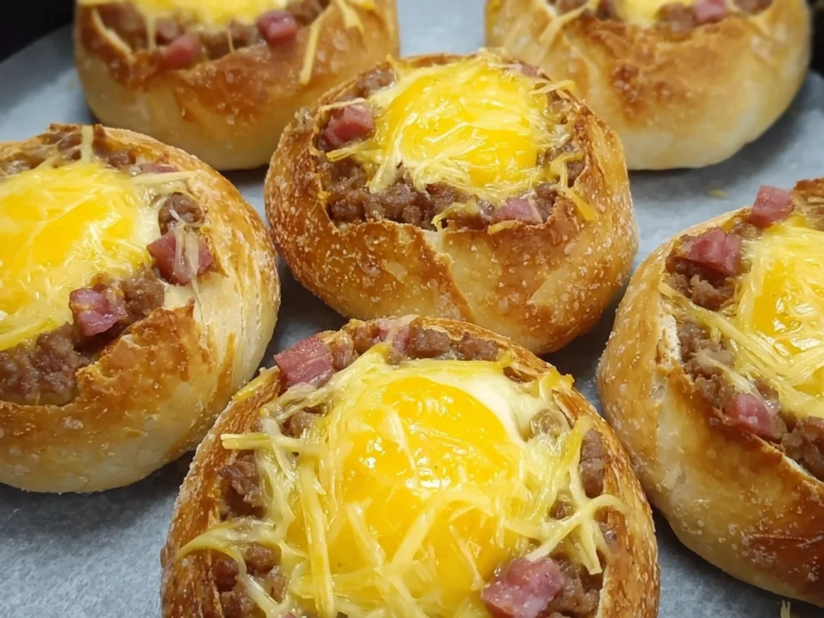 Knusprige Airfryer Brötchen: Gefüllt & schnell zubereitet - Beitragsbild