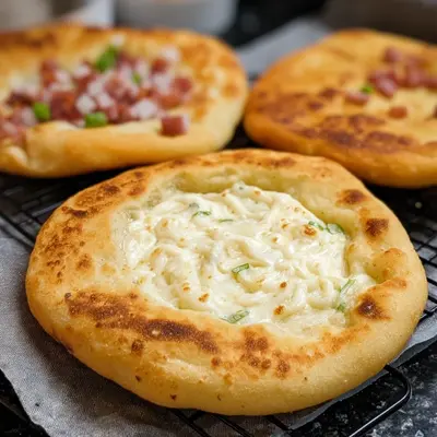 Knusprige Langos aus der Heißluftfritteuse