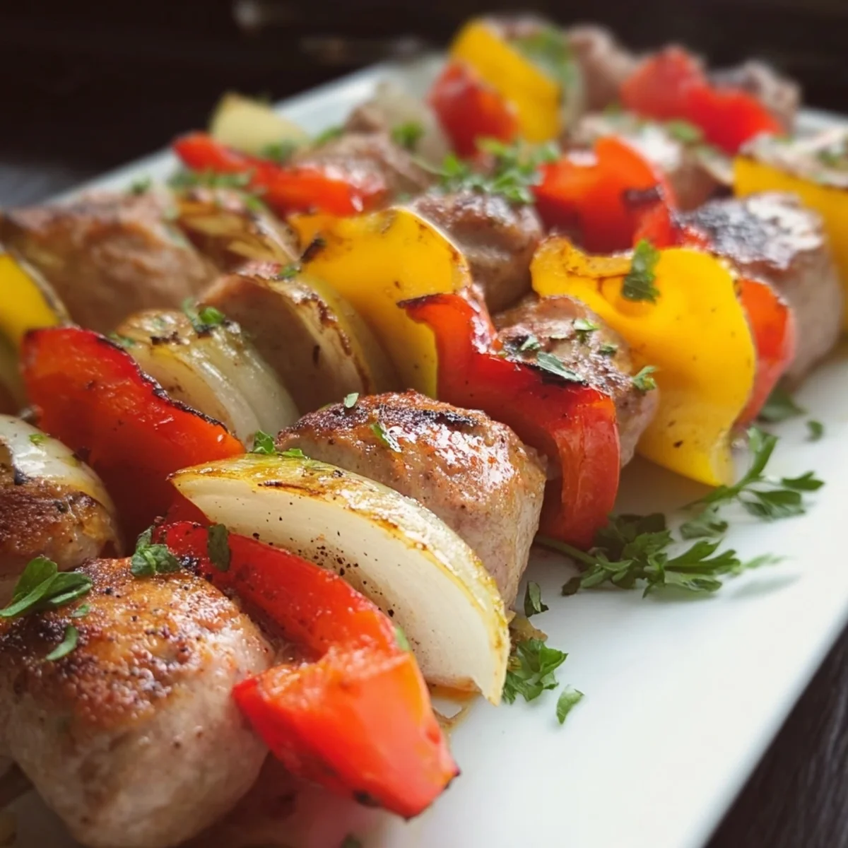 Lammwürstchen-Paprika-Spieße: Schnell & Lecker zubereitet