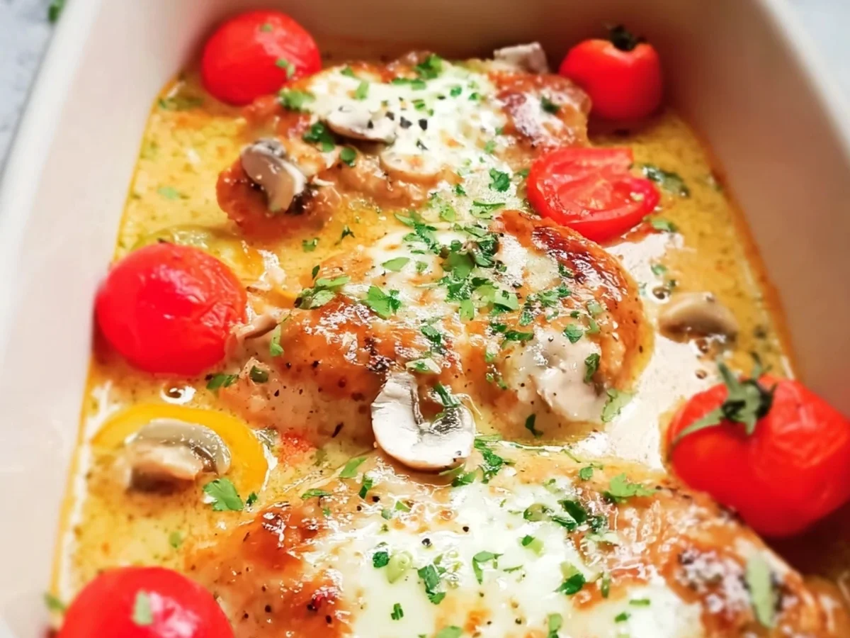 Low-Carb Überbackene Putenschnitzel mit Käse - Beitragsbild