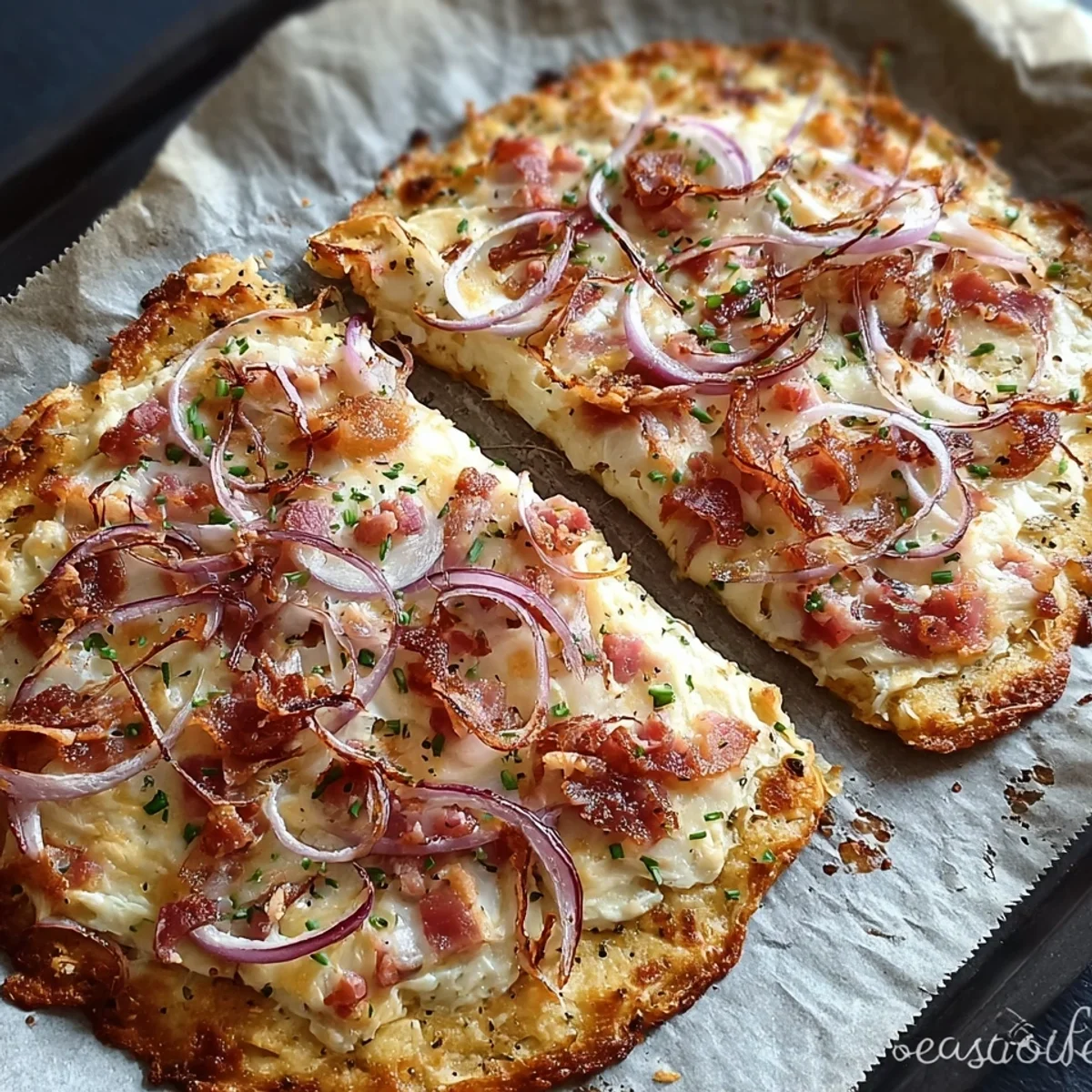 Low-Carb Flammkuchen Blitzrezept: Schnell & Lecker