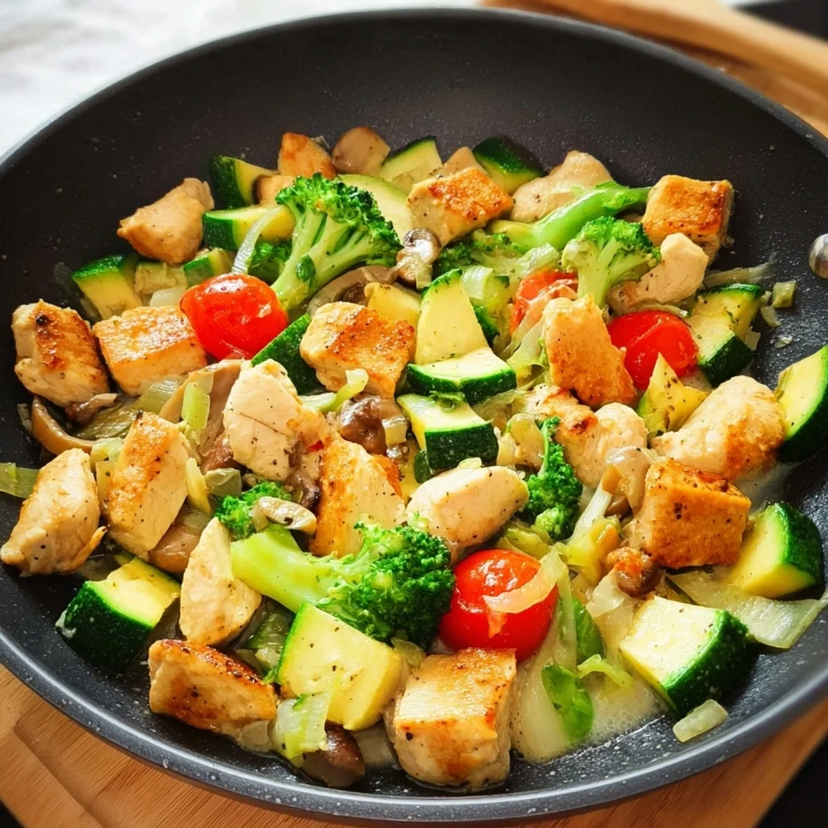 Low Carb Hähnchenpfanne mit Gemüse: Schnell & Gesund