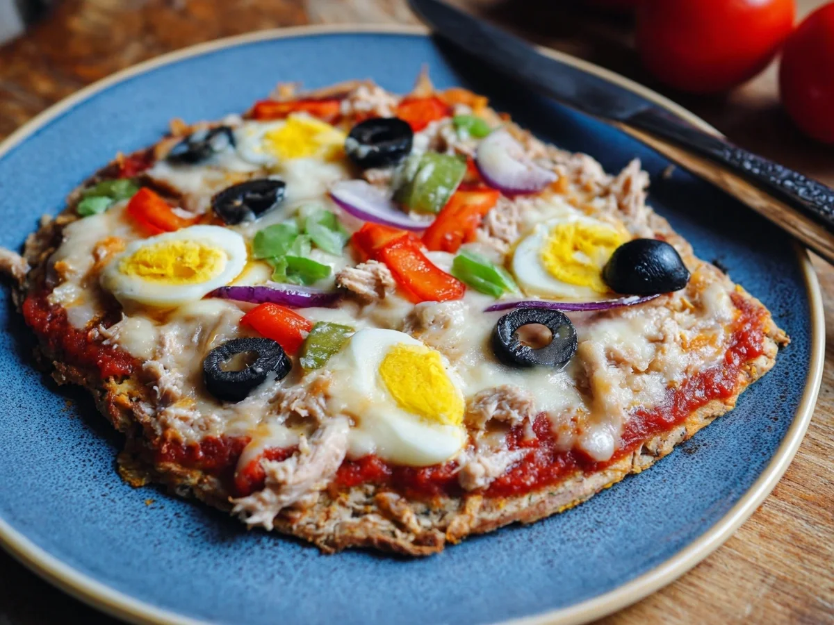 Low-Carb Thunfischpizza: Schnell, lecker & gesund - Beitragsbild