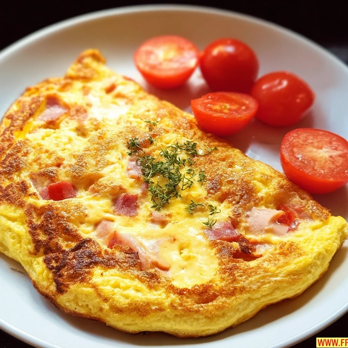 Low Carb Truthahn-Käse-Tomaten-Omelett: Schnell & Lecker