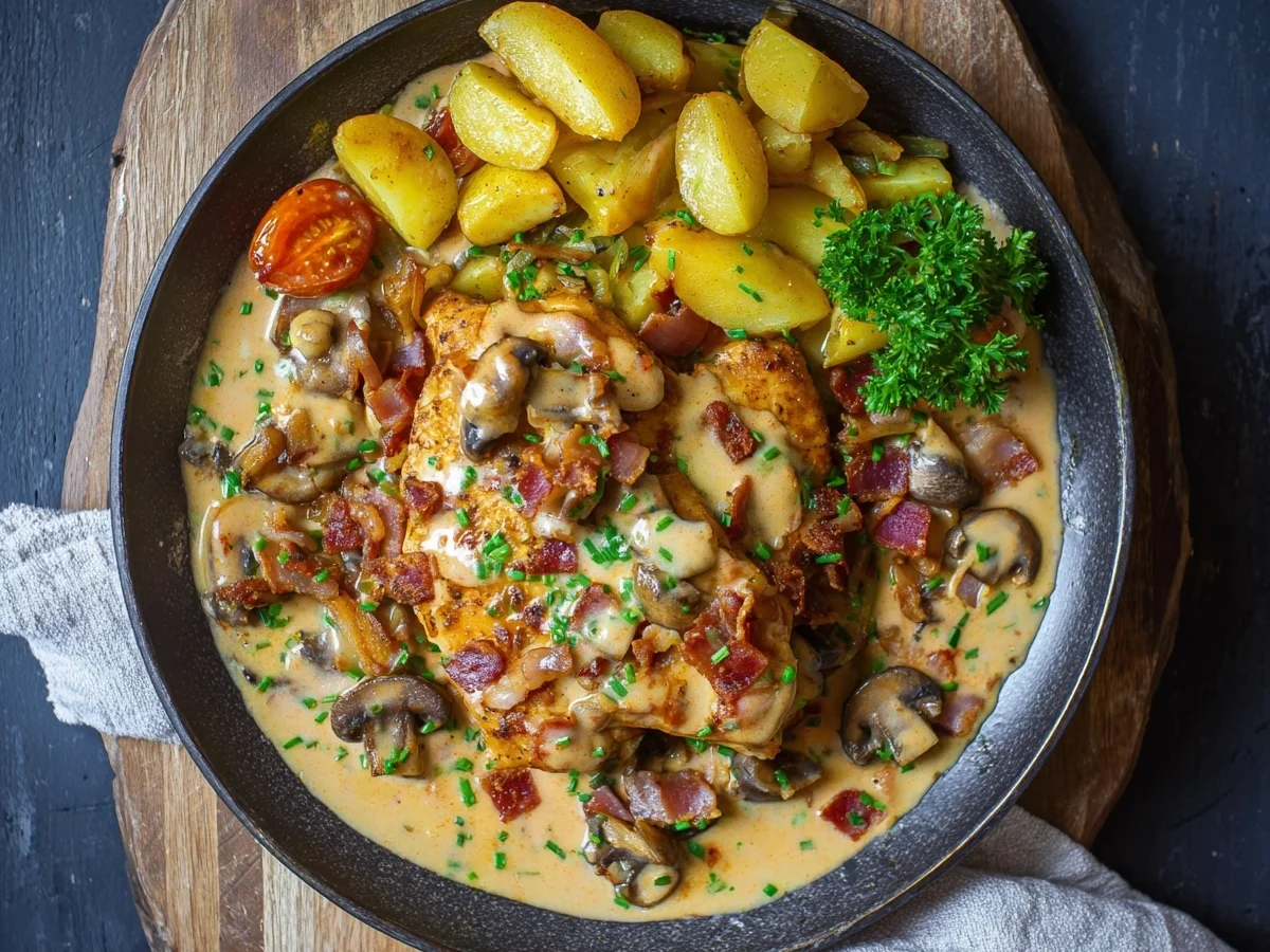 Pute nach Holzfäller Art: Herzhaftes Familienrezept - Beitragsbild