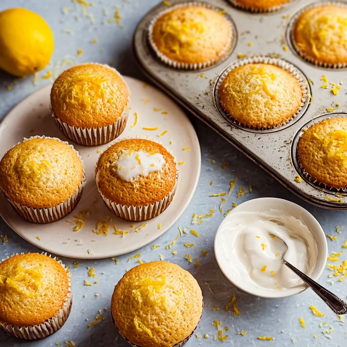 Saftige Zitronenmuffins mit Öl: Einfach & schnell