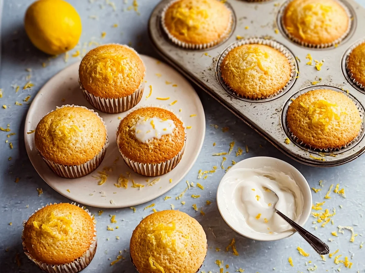 Saftige Zitronenmuffins mit Öl: Einfach & schnell - Beitragsbild