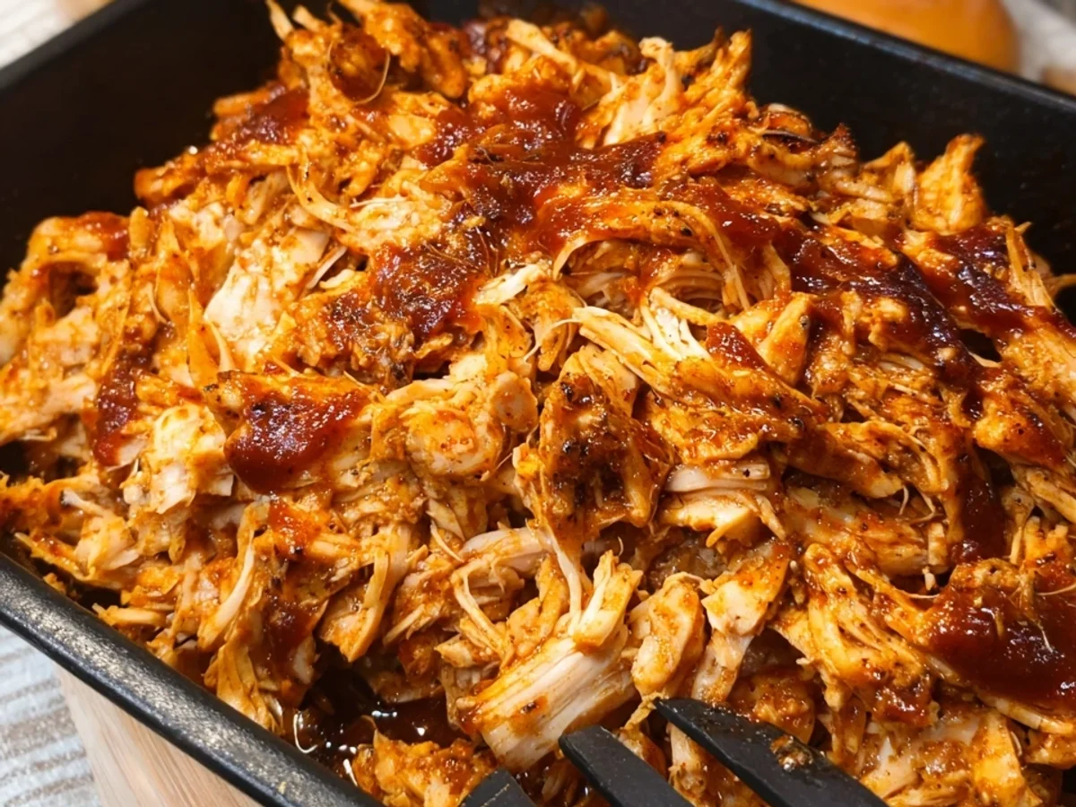 Saftiges Pulled Chicken: Zart aus dem Backofen - Beitragsbild