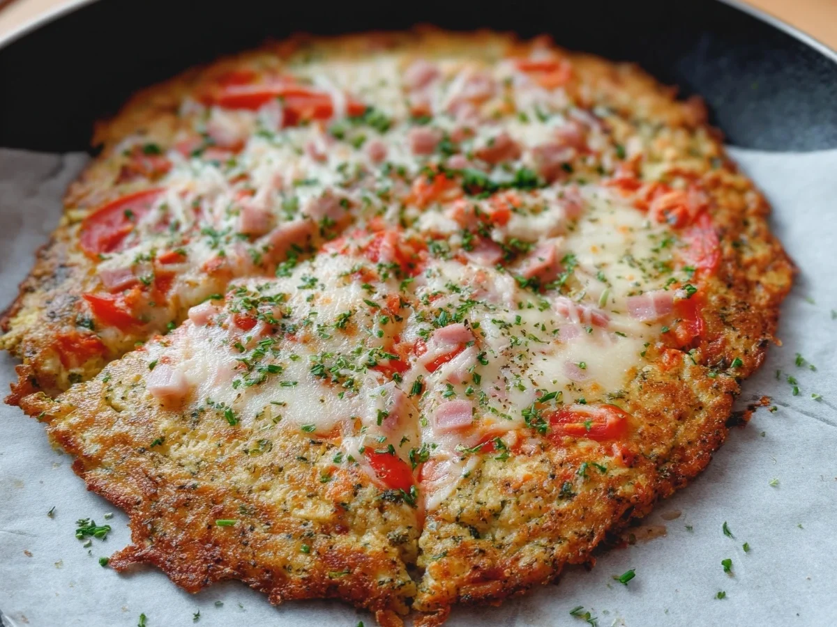 Schnelle Protein-Schüttelpizza ohne Mehl - Beitragsbild