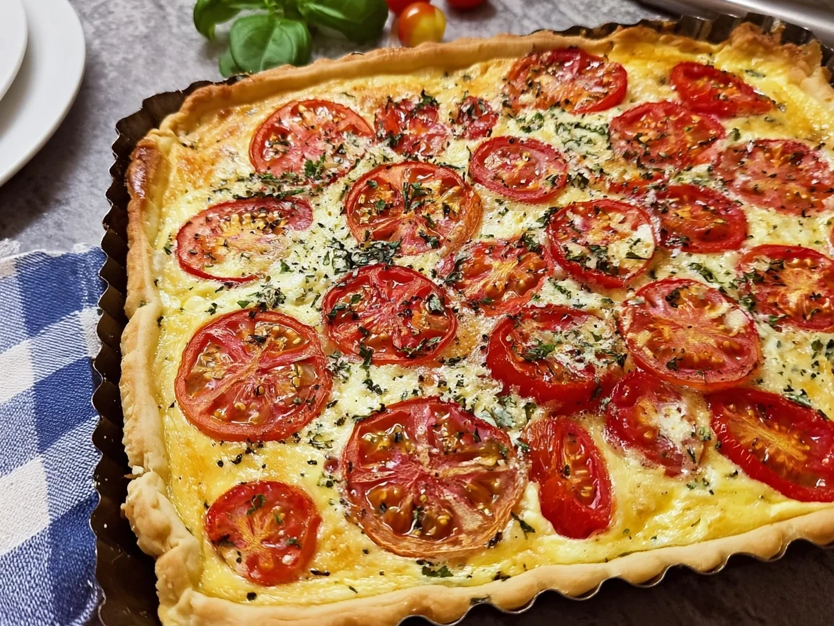 Schnelle Tomaten Quiche: Einfach & lecker selbst gemacht - Beitragsbild