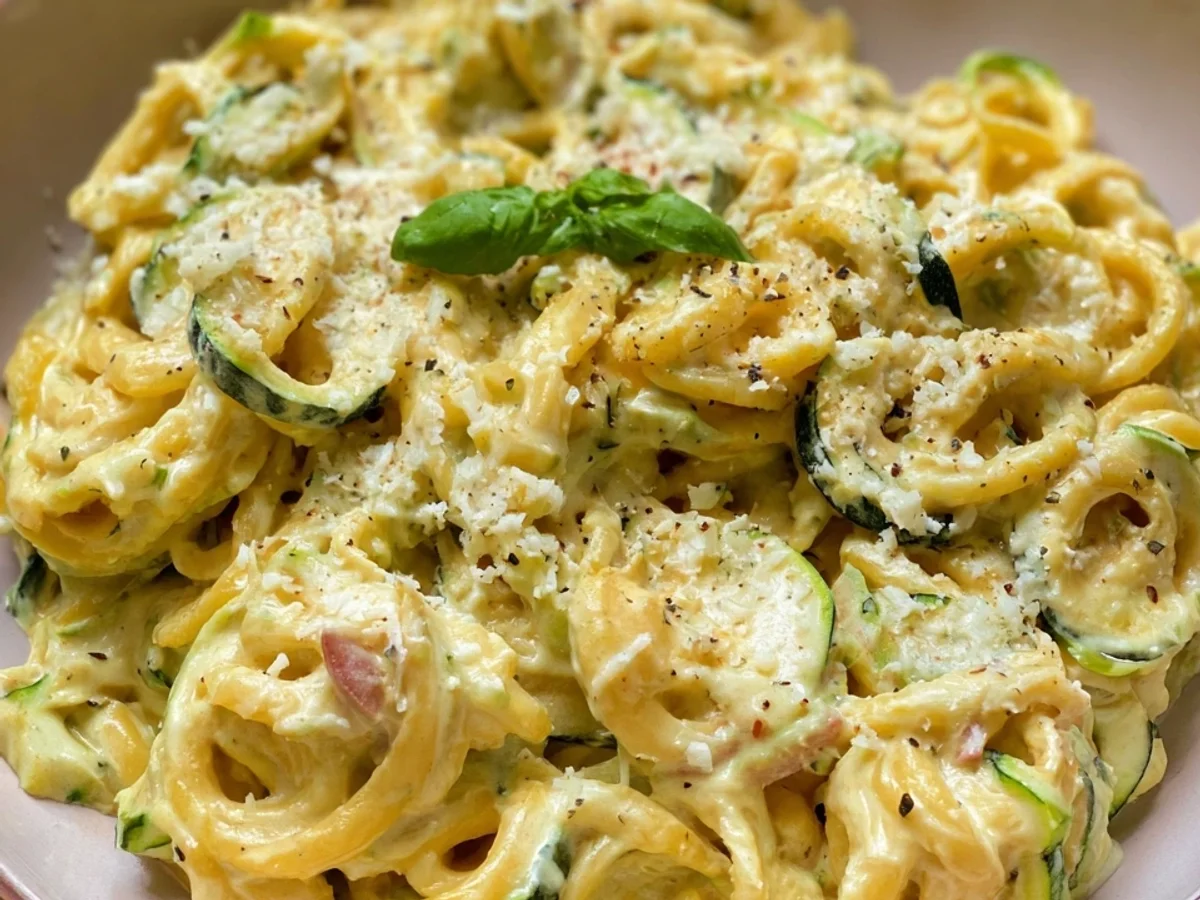 Schnelle Zucchini-Pasta: Cremig-vegetarisches Blitzgericht - Beitragsbild