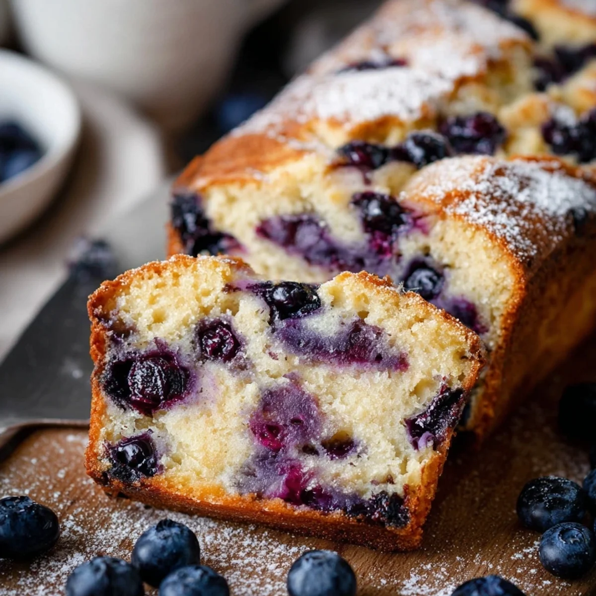 Schneller Heidelbeerkuchen mit Joghurt nach Omas Rezept