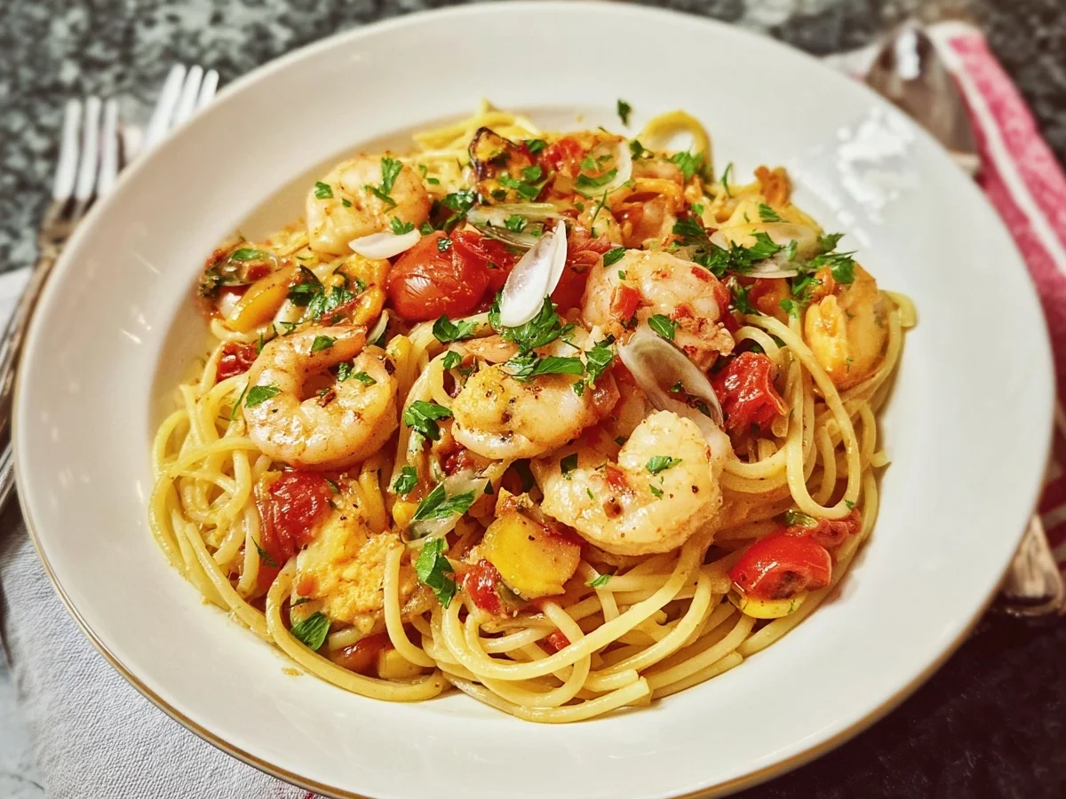 Spaghetti Frutti di Mare: Leckere Meeresfrüchte-Pasta - Beitragsbild