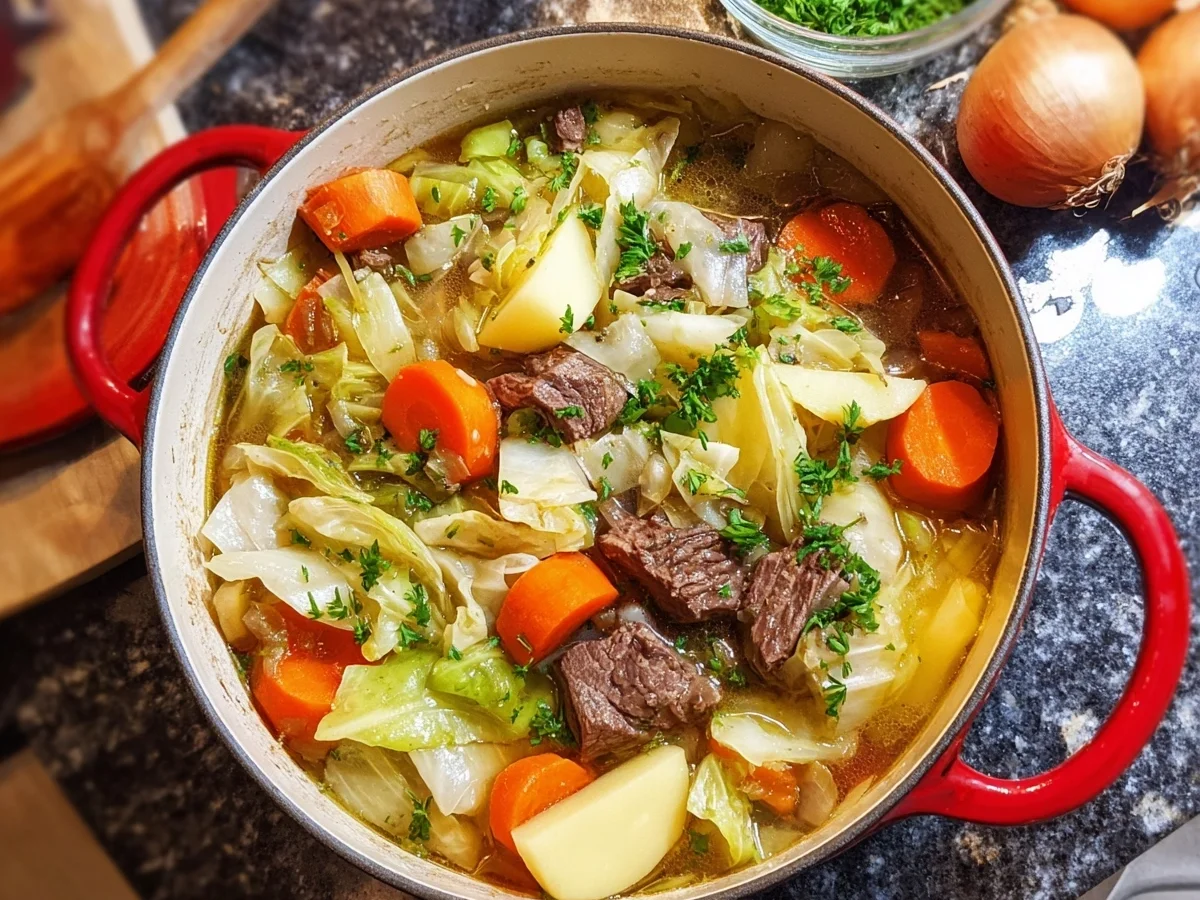 Weißkrauteintopf mit Rindfleisch: Herzhaft & Klassisch - Beitragsbild