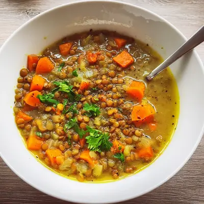 Wärmende Linsensuppe mit Karotten & Ingwer